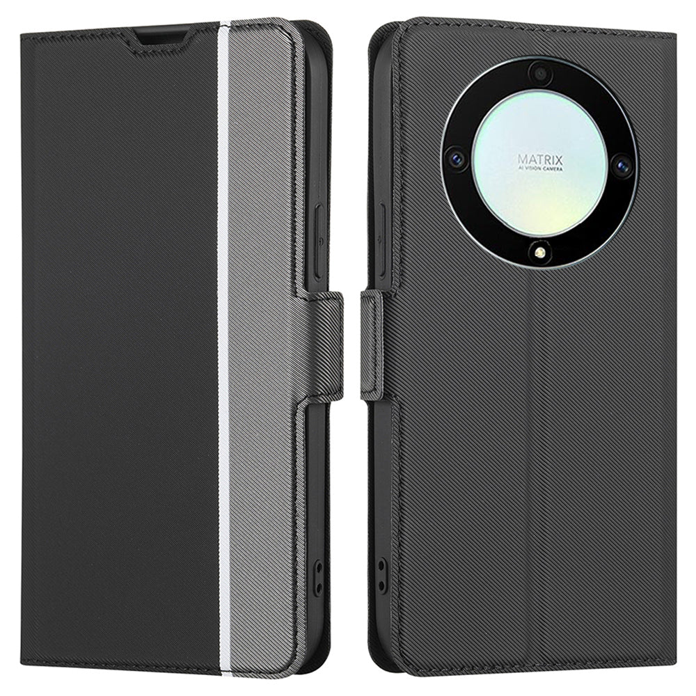 For Honor X40 5G X9a 5G Magic5 Lite 5G Twill Texture Leather Stand Phone Case Card Holder Full Protection Shell For Honor X40 5G X9a 5G Magic5 Lite 5G Twill Texture Leather Stand Phone Case Card Holder Full Protection Shell